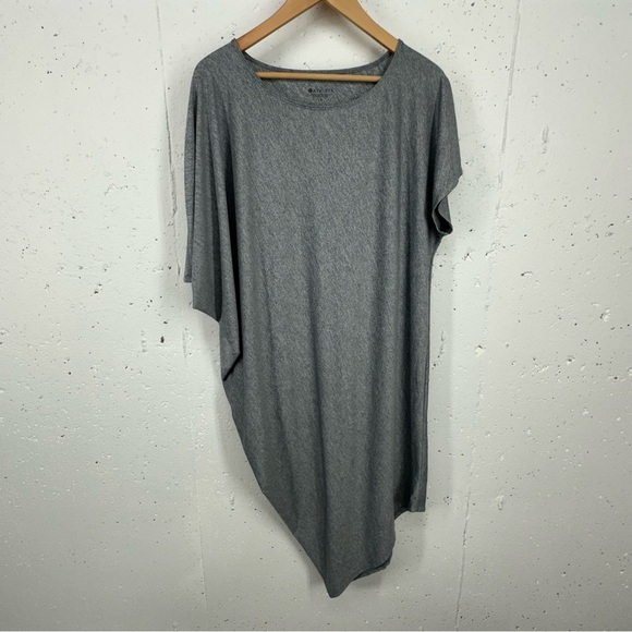 Athleta Women’s size Small Sunlover Hilo UPF Gray Asymmetrical Kaftan Dress - Picture 3 of 10
